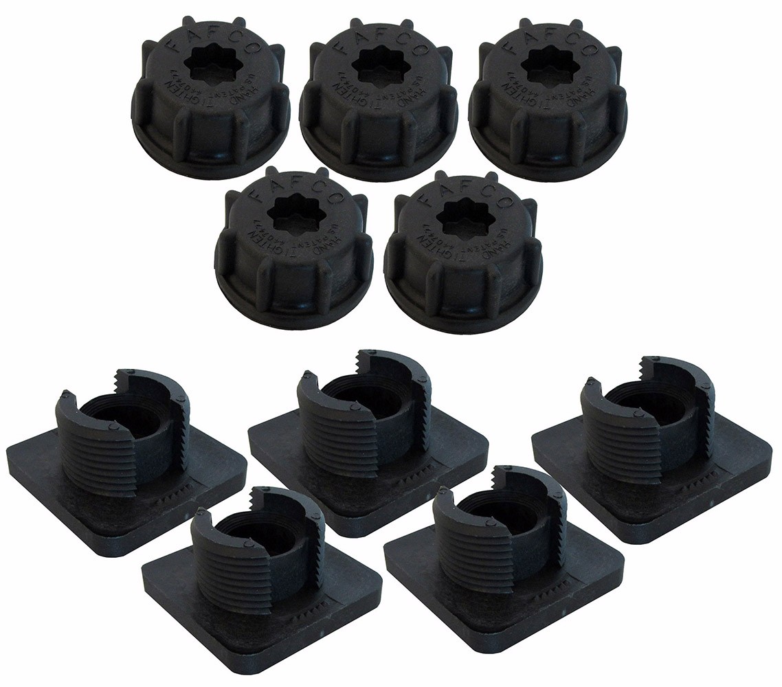 Fafco Sunsaver Replacement Base and Cap for Roof Strap - 5 Pack