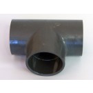 T elbow 1.5" Gray - PVC