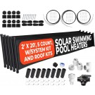 5-2X20' SunQuest Solar Swimming Pool Heater Complete System with Roof Kits