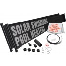 SunQuest Solar Pool Heater Panels - 2 (2ft x 20ft) collectors w/Roof/Rack Kit - Solar Water Heater for above Ground & Inground Pools - DIY-Tube on Web Design Panel-Polypropylene UV Resistant